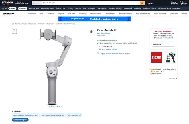 大疆Osmo Mobile 8手機穩定器實拍曝光:黑化外觀、磁吸模塊加持